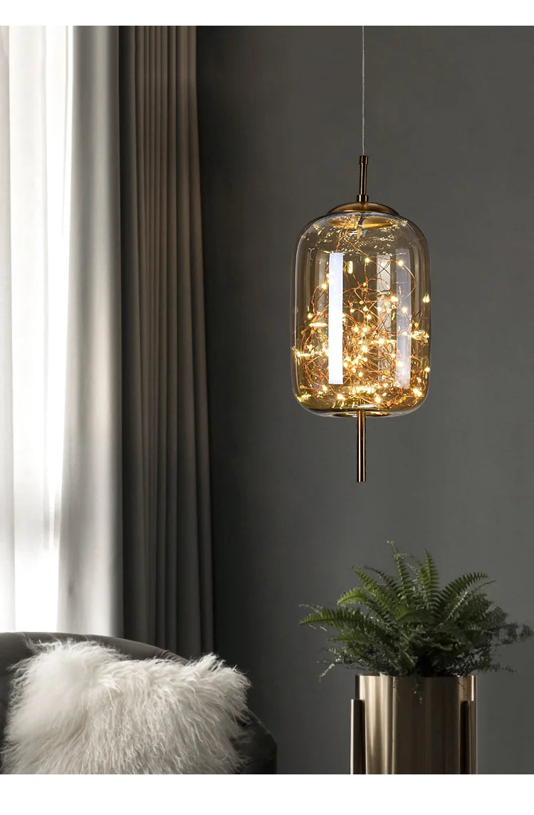 Modern LED Glass Pendant Light Chandelier Bedroom Dining Room – photo 8