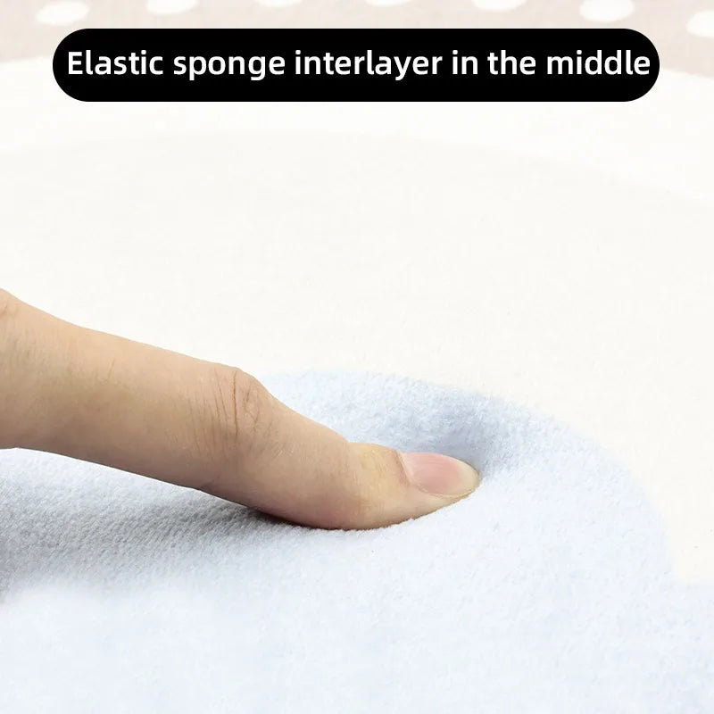 Coastal Absorbent Machine-Washable Bathroom Mat
