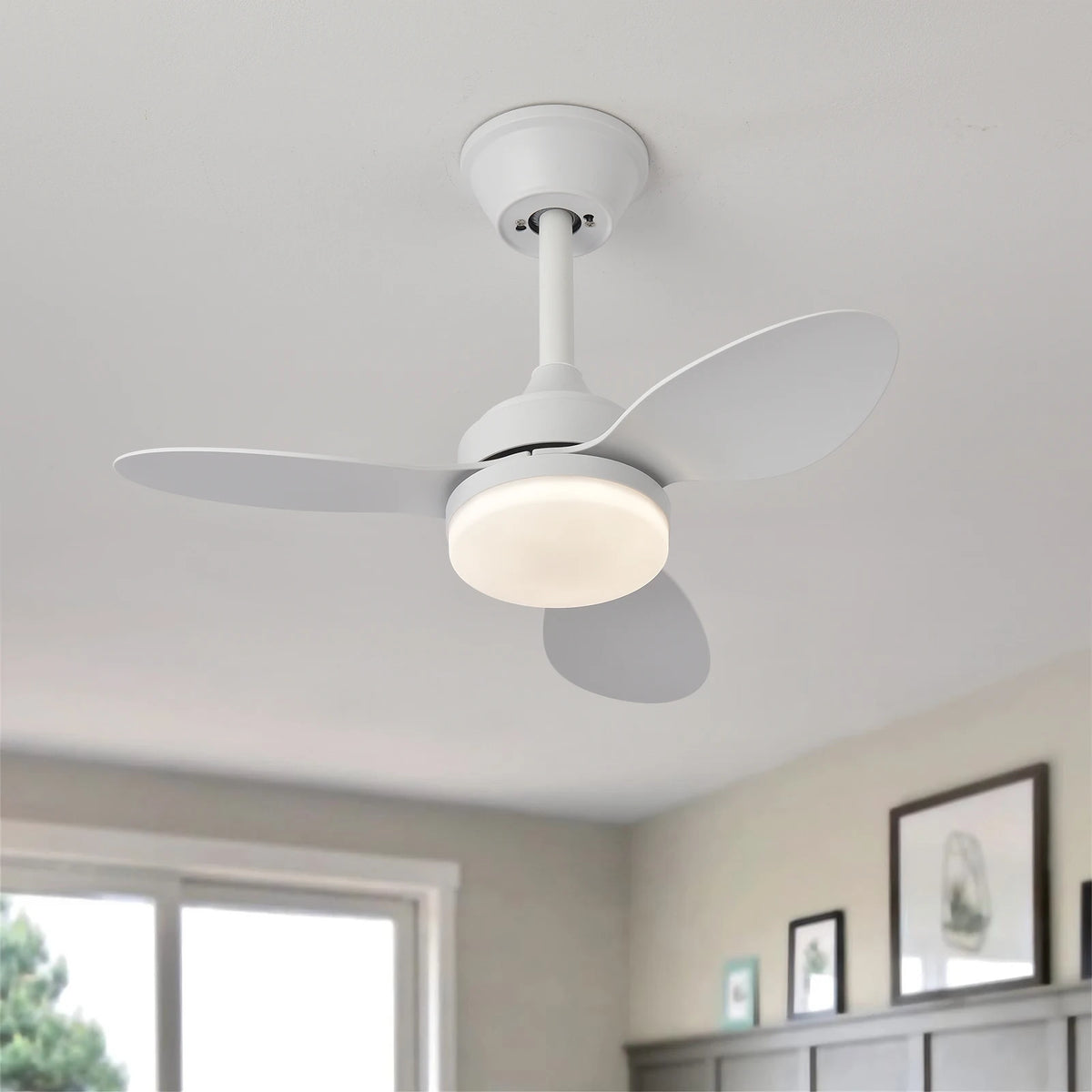 25-Inch 42-Inch 52-Inch Low Profile LED Ceiling Fan Light with Remote Control Indoor Outdoor – photo 17