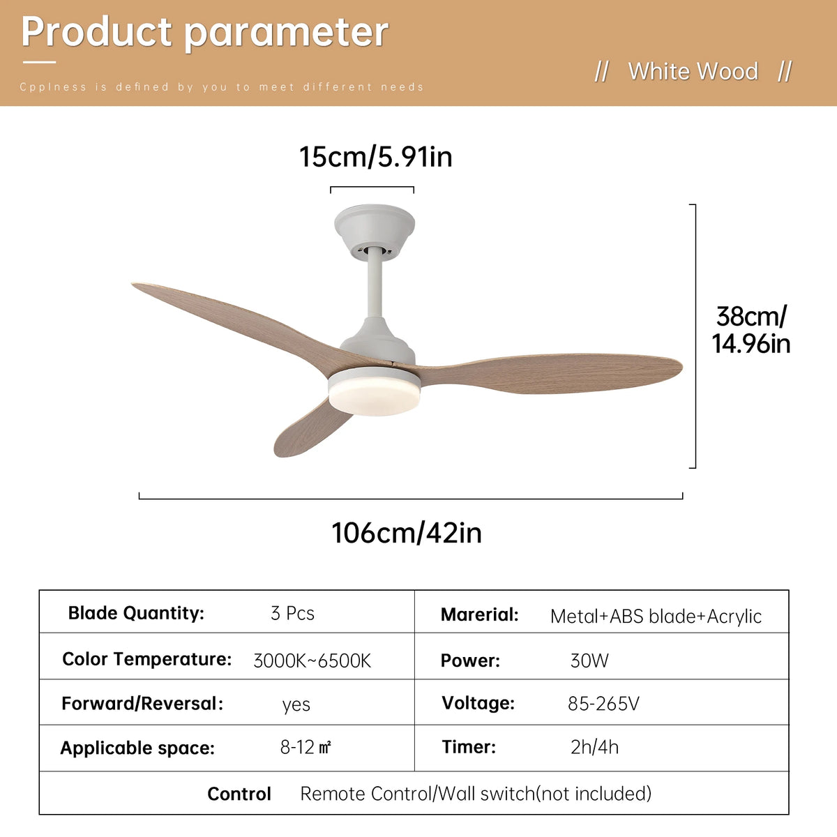 25-Inch 42-Inch 52-Inch Low Profile LED Ceiling Fan Light with Remote Control Indoor Outdoor – photo 24
