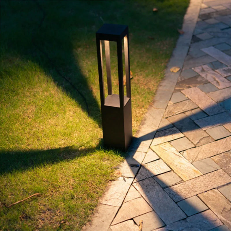 Solar Waterproof Aluminum LED Long Lawn Street Light Garden Courtyard Villa – photo 2