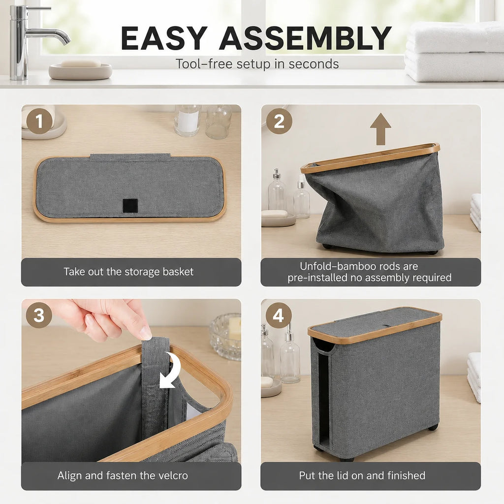 Free-Standing Toilet Paper Storage Basket