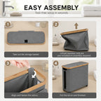 Free-Standing Toilet Paper Storage Basket