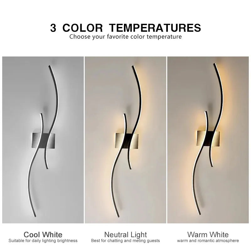 Nordic Aluminum LED Wall Sconce Lights Bedroom Bedside Foyer Kitchen – photo 3