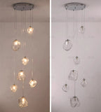 Modern LED Multi Head Staircase Chandelier Pendant Light with Remote Control – photo 16