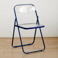 Foldable Transparent Acrylic Crystal Dining Chair Living Room Furniture