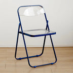 Foldable Transparent Acrylic Crystal Dining Chair Living Room Furniture