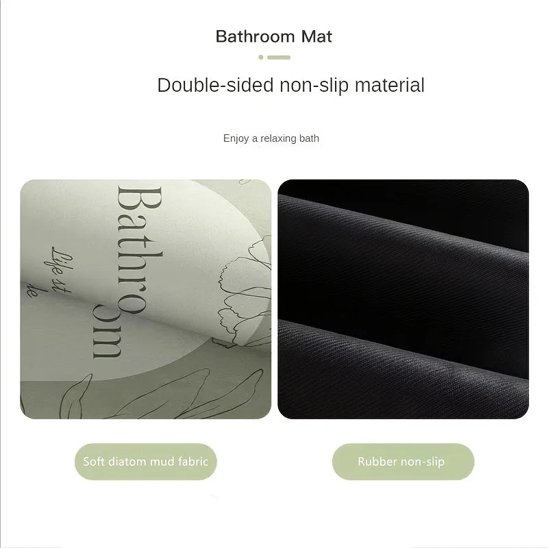 Diatomite Non-Slip Bathroom Floor Mat