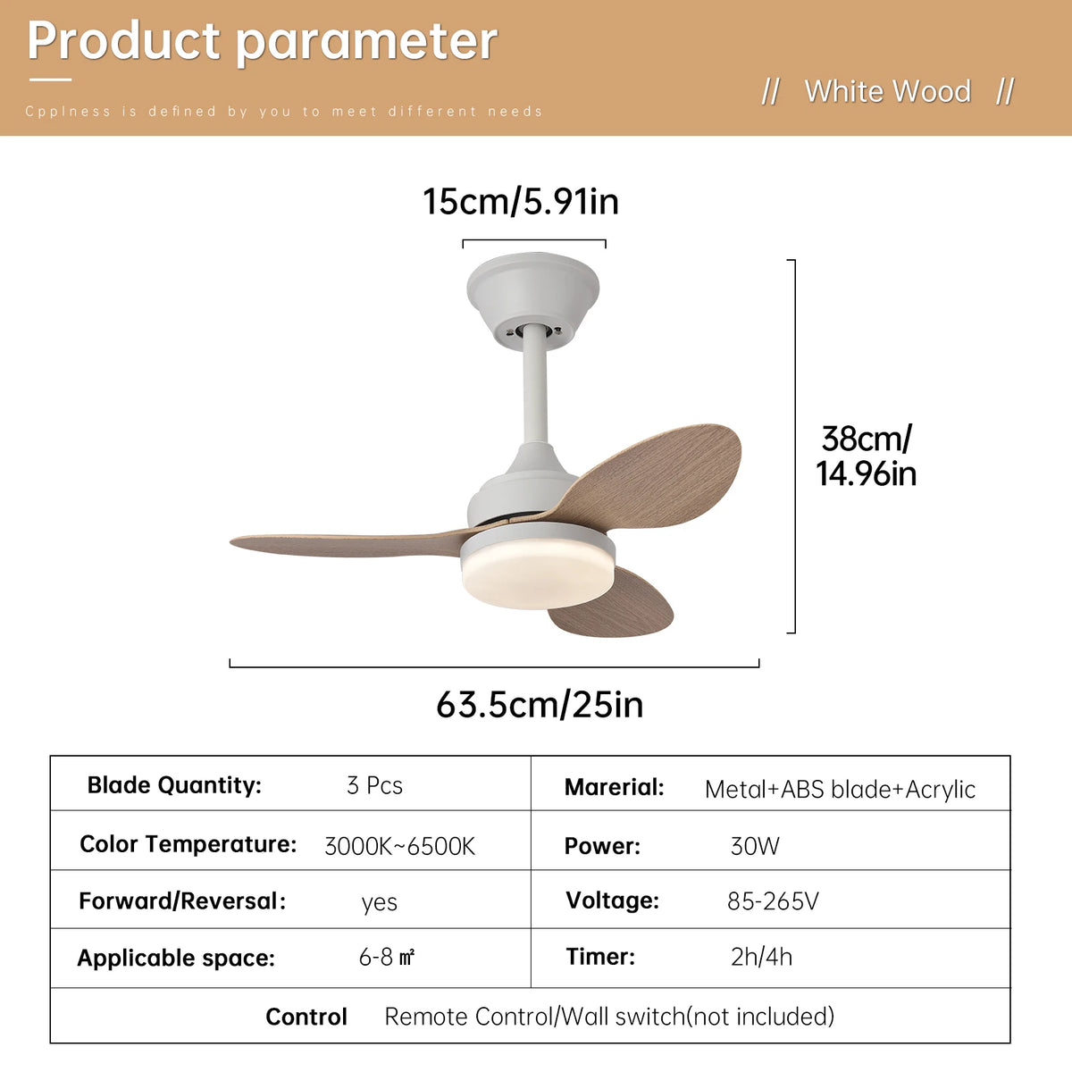 25-Inch 42-Inch 52-Inch Low Profile LED Ceiling Fan Light with Remote Control Indoor Outdoor – photo 26