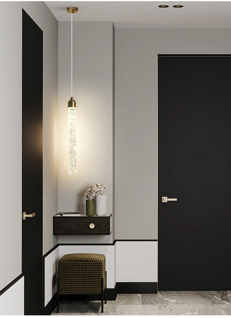 Luxury Crystal Pendant Light with Gold Fixtures 35CM Modern Hanging Lamp – photo 16