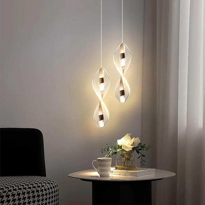 Nordic Acrylic Adjustable Color Temperature LED Pendant Light Bedroom Study – photo 3