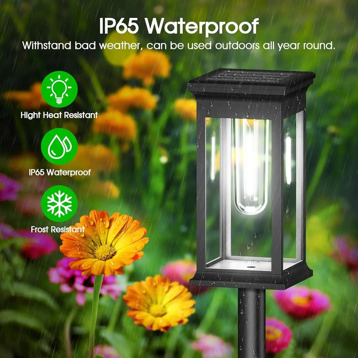 Solar Waterproof LED Pathway Lights Outdoor Yard Garden Walkway Driveway – photo 7