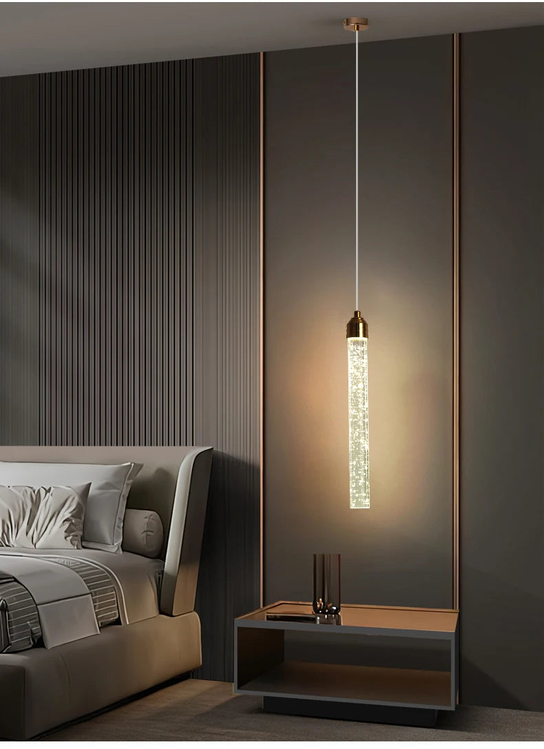 Luxury Crystal Pendant Light with Gold Fixtures 35CM Modern Hanging Lamp – photo 18