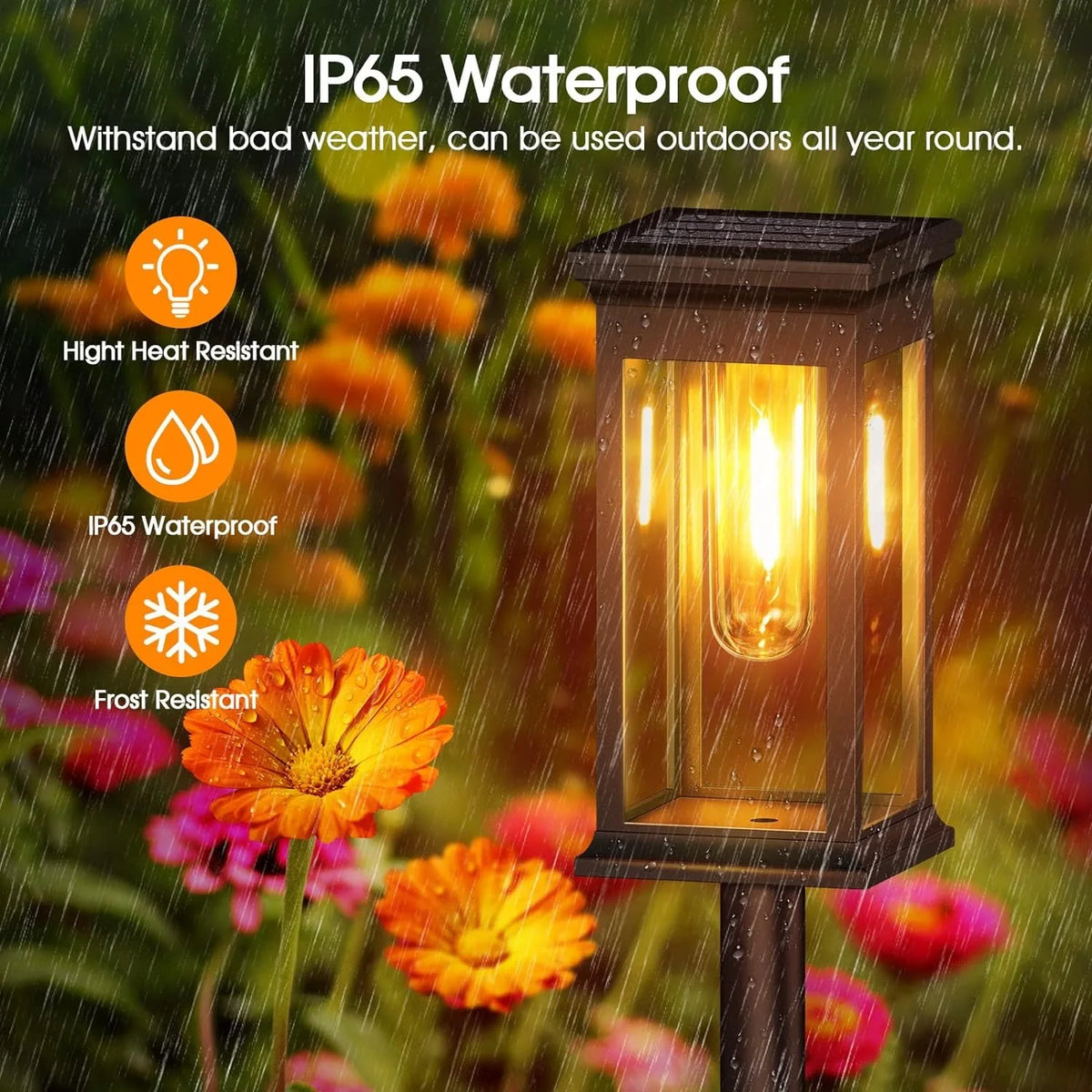 Solar Waterproof LED Pathway Lights Outdoor Yard Garden Walkway Driveway – photo 8