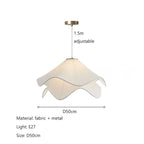 Nordic Wabi Sabi Fabric LED Chandelier Pendant Light Living Room Bedroom – photo 10