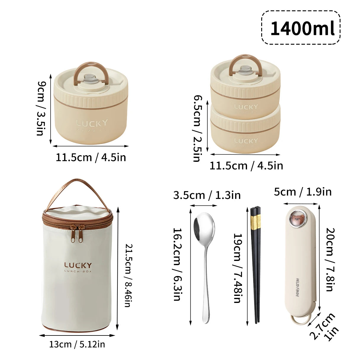 Stackable Stainless Steel Thermal Lunch Box