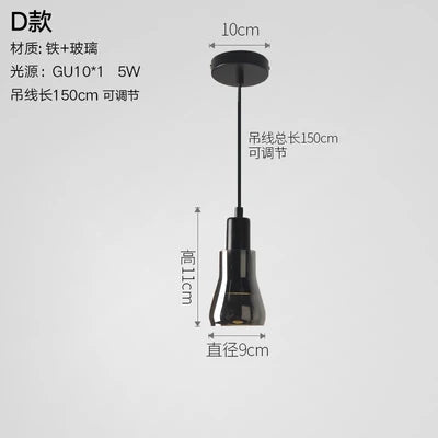 Nordic Modern Glass LED Pendant Light
