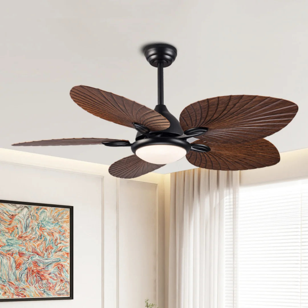52-Inch Vintage Industrial 5-Blade LED Ceiling Fan Light with Remote Control Kitchen Dining Room – photo 16