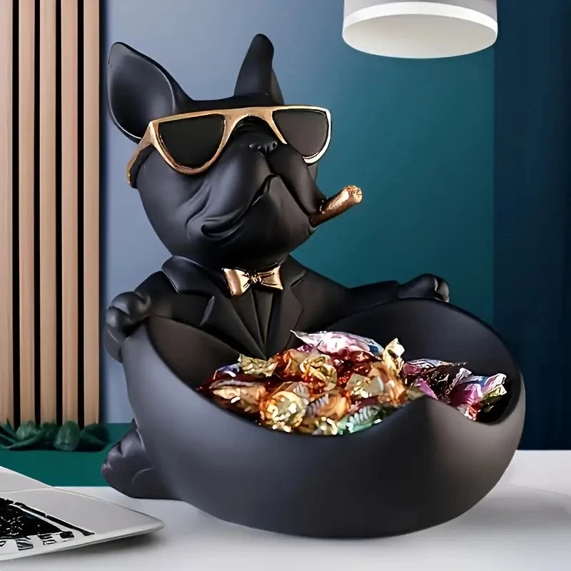 Bulldog Sunglasses Storage Statue and Organizer