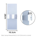 Modern Minimalist Aluminum Acrylic 12W LED Hardwire Wall Light – photo 6