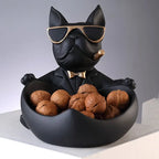 French Bulldog Resin Storage Statue and Coin Bank