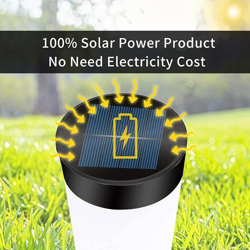 Solar Stainless Steel Waterproof IP65 LED Garden Post Path Light Outdoor – photo 6