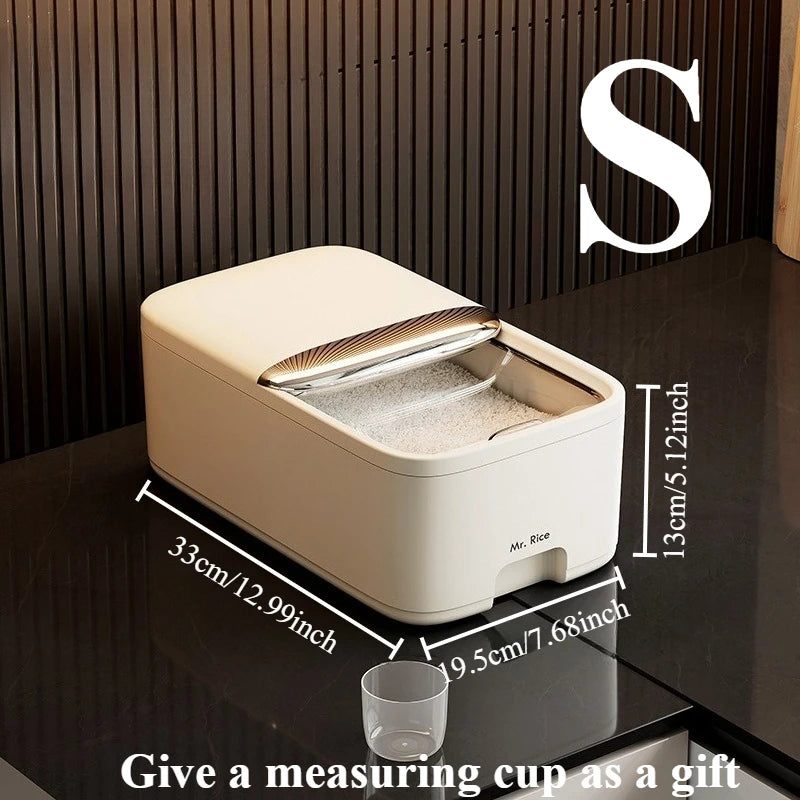Rice and Grain Storage Container with Lid