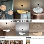 Nordic Silk Shade LED Pendant Light with Remote Control Dimming – photo 3