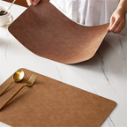 Reversible Waterproof Faux Leather Placemats
