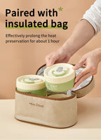 Stackable Stainless Steel Thermal Lunch Box