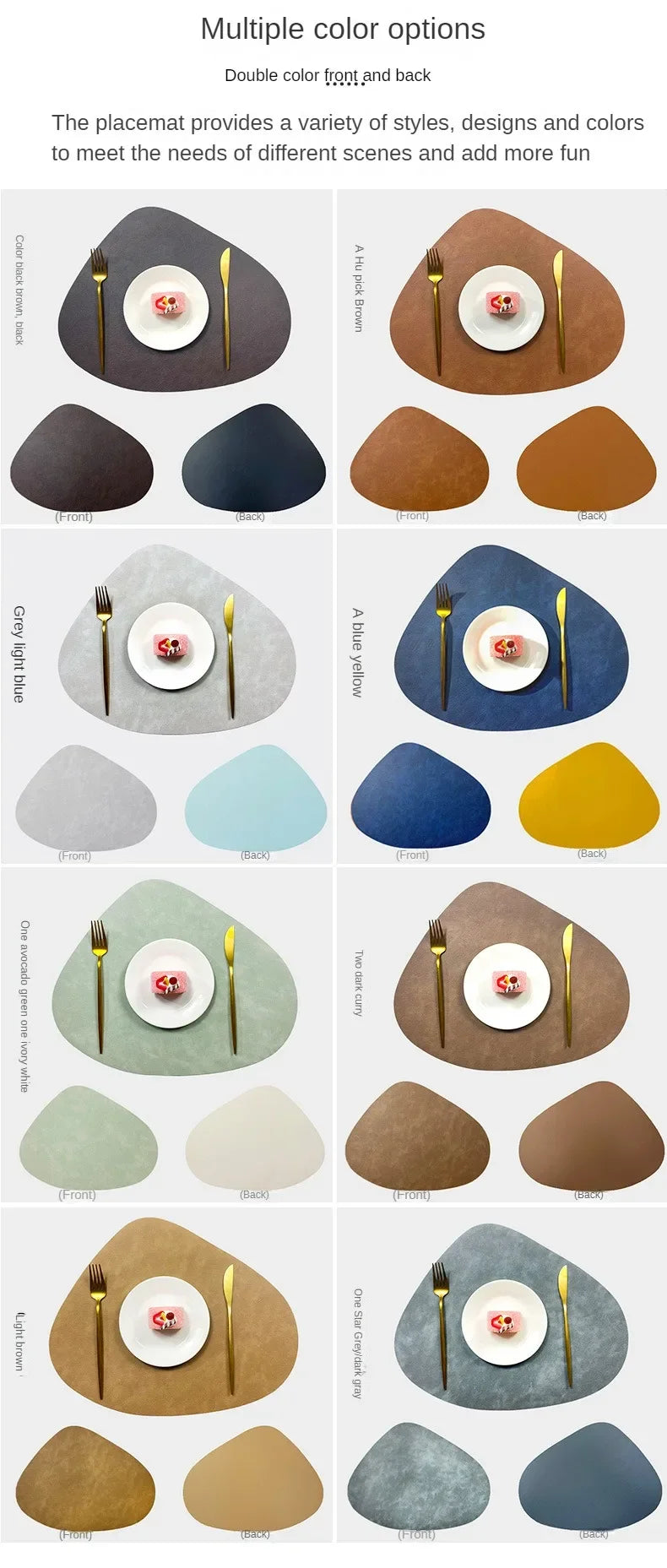 Nordic PU Leather-Look Insulated Placemat