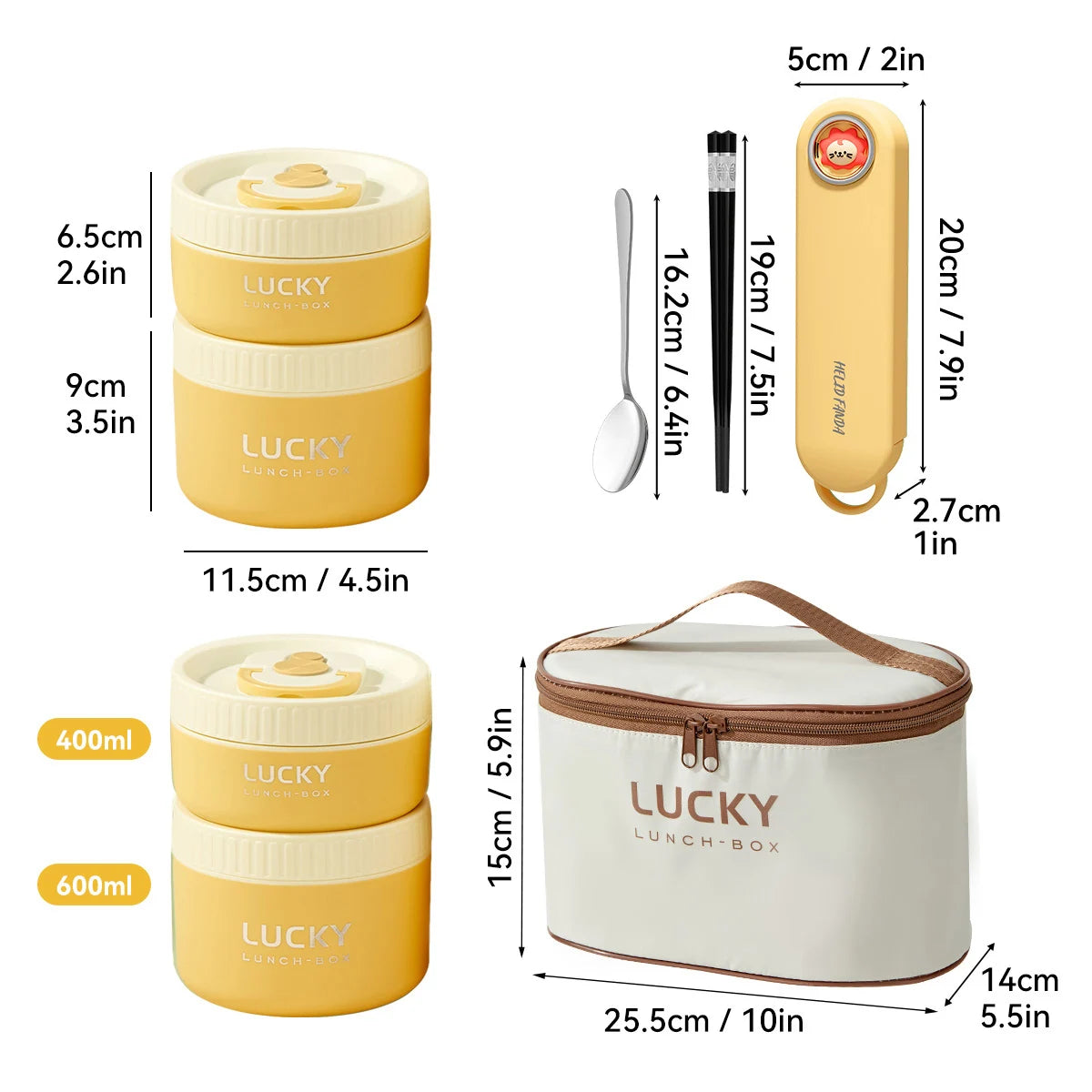 Stackable Stainless Steel Thermal Lunch Box