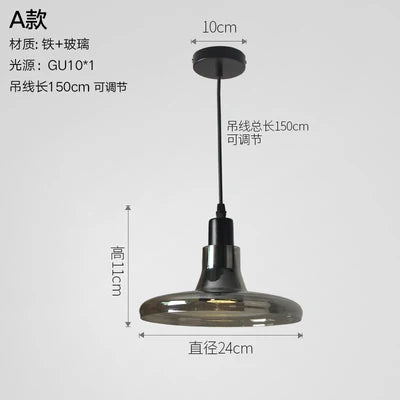 Nordic Modern Glass LED Pendant Light