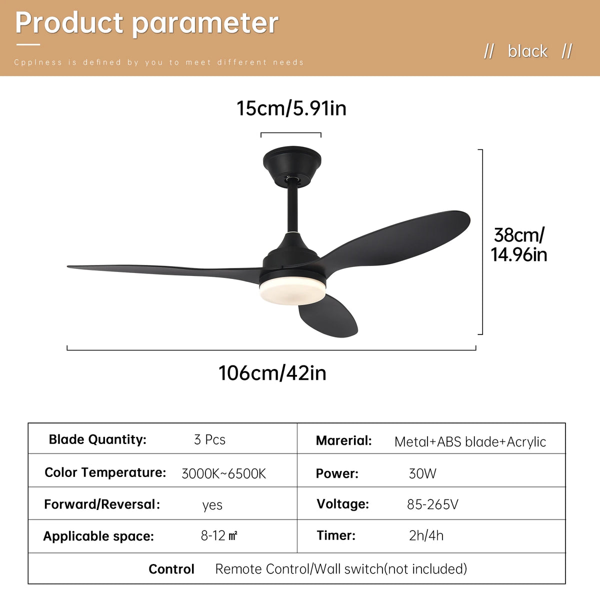 25-Inch 42-Inch 52-Inch Low Profile LED Ceiling Fan Light with Remote Control Indoor Outdoor – photo 32