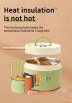 Stackable Stainless Steel Thermal Lunch Box