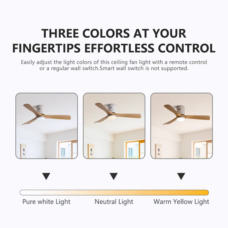 52-Inch Ultra Thin DC Motor LED Ceiling Fan Light with Remote Control Bedroom – photo 5