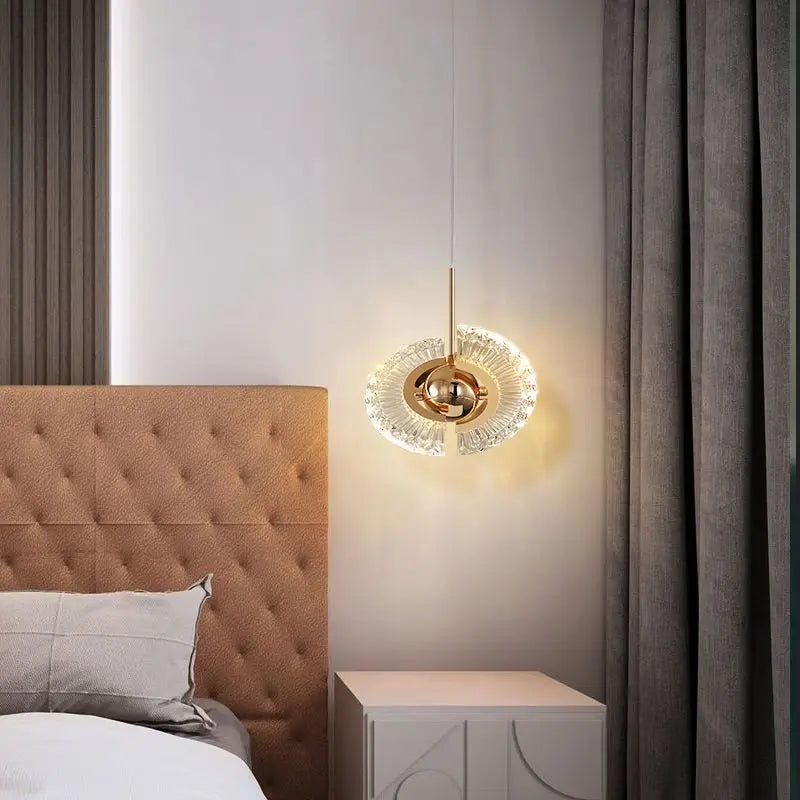 Modern Rose Gold Iron LED Pendant Light Chandelier Living Room Bedroom – photo 5