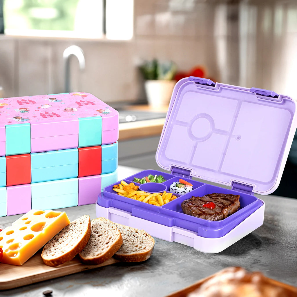 Kids Leak-Proof Microwave-Safe Bento Lunch Box