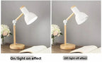 Adjustable Nordic Wooden LED Desk Lamp