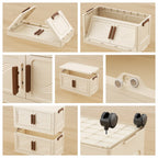 Foldable Stackable Clear-Door Storage Box
