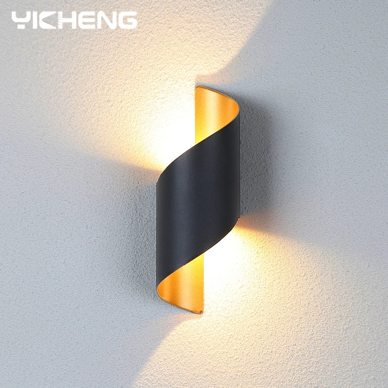 Waterproof Spiral Design Modern Nordic 10W LED Outdoor Wall Light – photo 5