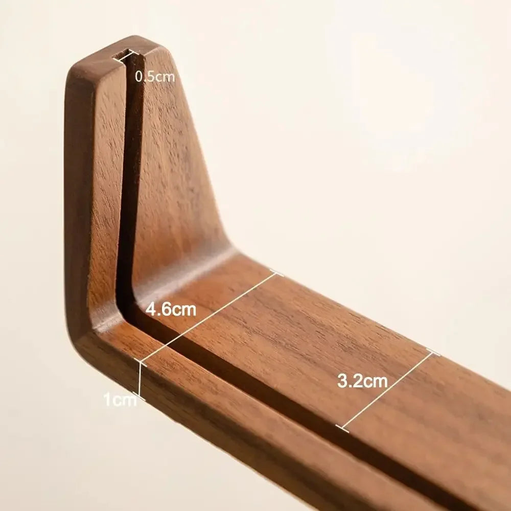 U-Shaped Acrylic and Wood Desktop Photo Frame