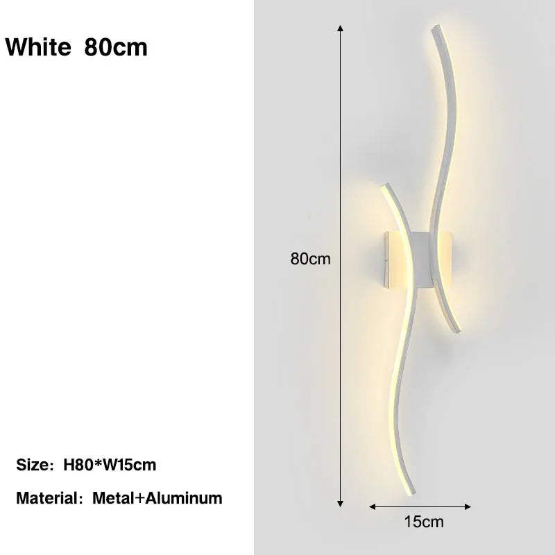 Nordic Aluminum LED Wall Sconce Lights Bedroom Bedside Foyer Kitchen – photo 8