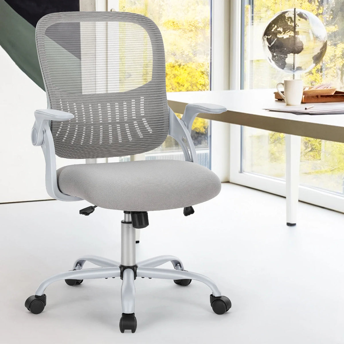 Ergonomic Adjustable Height Mesh Lumbar Support Swivel Rolling Office Gaming Chair