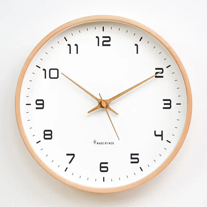 Nordic European Wooden Wall Clock