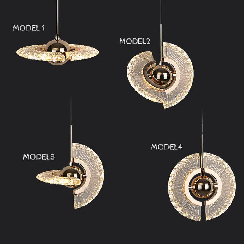 Modern Rose Gold Iron LED Pendant Light Chandelier Living Room Bedroom – photo 6