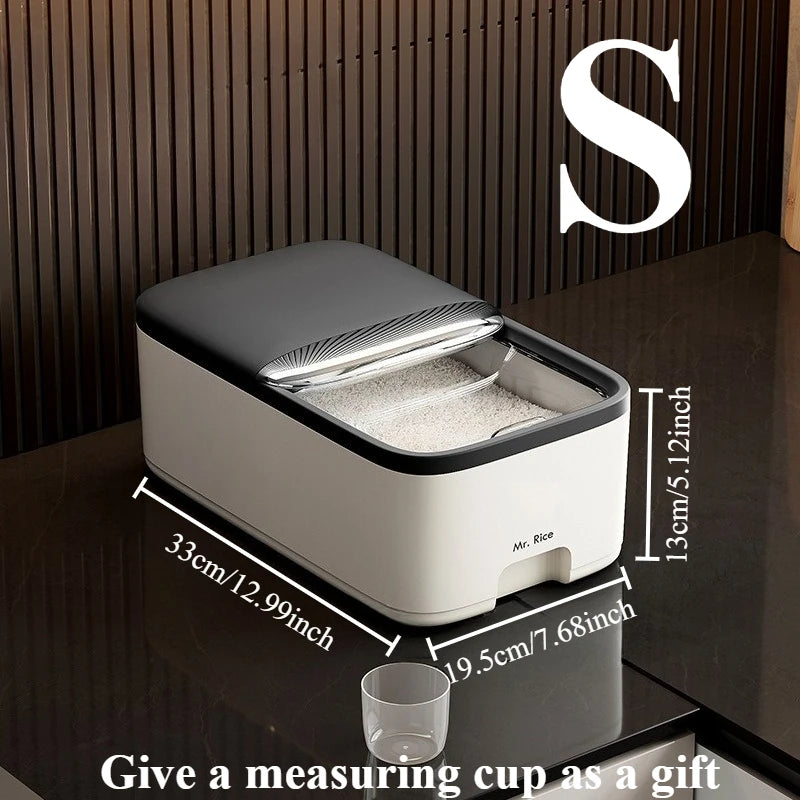 Rice and Grain Storage Container with Lid