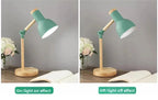 Adjustable Nordic Wooden LED Desk Lamp