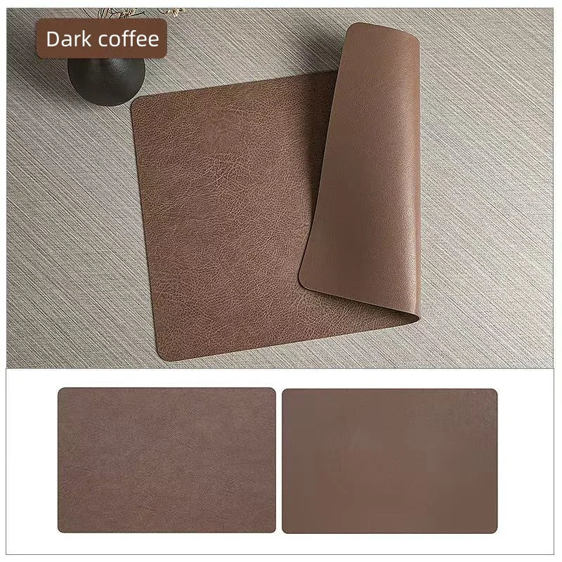 Reversible Waterproof Faux Leather Placemats