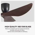 52-Inch 60-Inch Vintage Industrial DC Motor Ceiling Fan with Remote Control